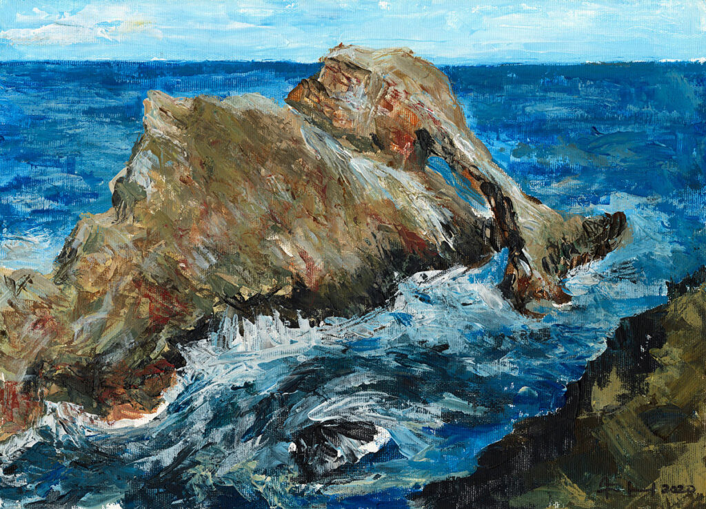 Bow Fiddle II painting by Fiona J Billing Smith.