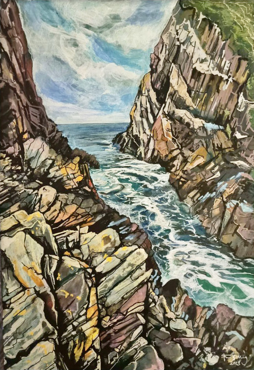 Creek, Portknockie by Fiona J Billing Smith